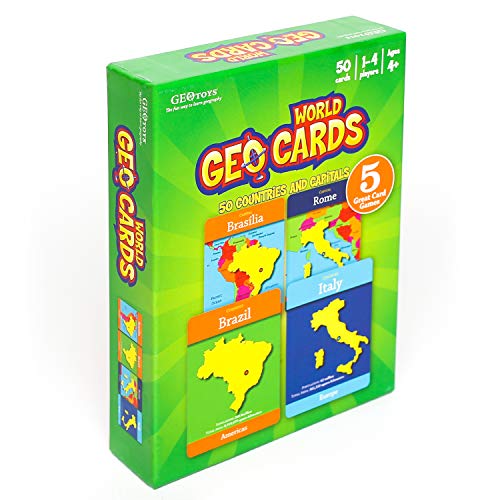GeoToys — GeoCards World — Geography Card Games for Home, School and