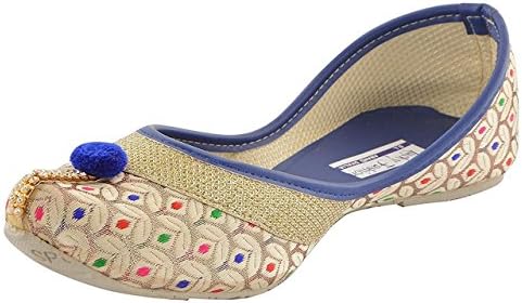 StepIndia Designer Ethnic Rajasthani Jaipuri Velvet Mojari Jutti Bellies for Women and Girls
