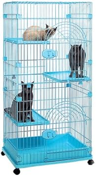 Amazon Gb 国産 猫用ケージ Sクラス C 02 棚板3枚タイプ ブルー 不明 ケージ 通販