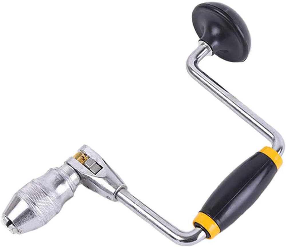 Hand Drill Carpenters Brace,Hand Drill Manual Hand Crank Drill for Wood Plastic Acrylic,Swing Bit Brace (Various Specifications),with22mmdrillbit