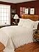 Stylemaster Diamond Tufted Chenille Sham Standard, White