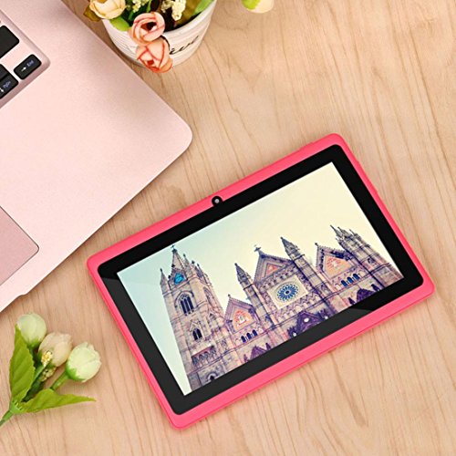 Tablet PC, 7'' Tablet Android 4.4 Quad Core HD 1080x720, Dual Camera Blue-Tooth Wi-Fi, 8GB 3D Game Supported (Black) - Thumbnail 3