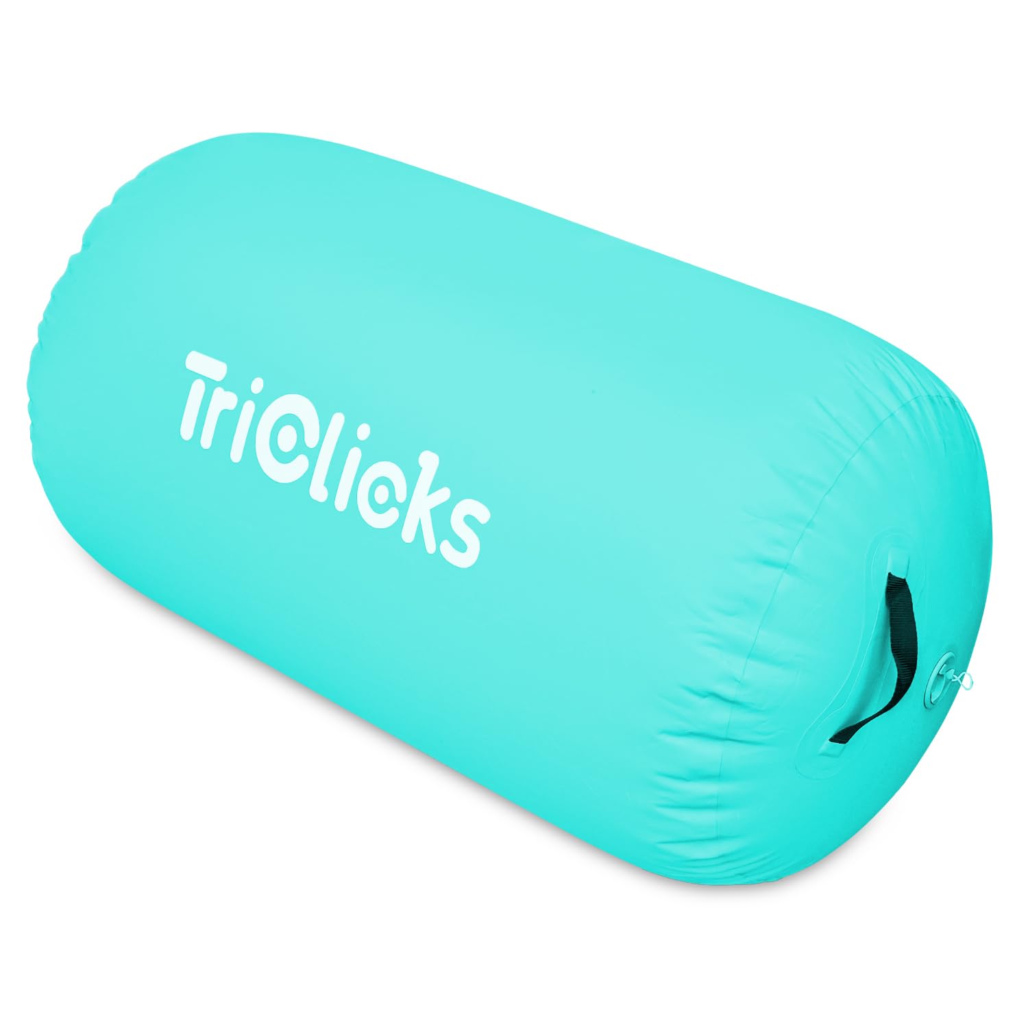 KIASTER Air Roller Inflatable Tumbling Gymnastics Mat Air Roll Barrel Tumble Track Back handspring Mat for Gymnastics Yoga Training Cheerleading Home Use (Green, 80 x 50cm)