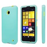 Spots8® for Nokia Lumia 630/635, 2 Piece Snap On Cellphone Cell Phone Hard Protective Case Cover with Free Screen Protector - Mint
