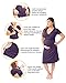Kindred Bravely Ultra Soft Maternity & Nursing Nightgown Dress (Eggplant, Medium)