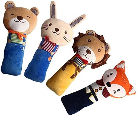 Cute Safety Belt Travel Neck Shoulder Support Sleep Pillow Toddler Car Seat Pillow Baby Head Hug Support Car Pillow (Monkey)