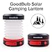 GoodBulb Compact Solar Lantern - Collapsible Lantern - Camping Accessories - Solar Lights - LED Rechargeable Light - USB Power Bank