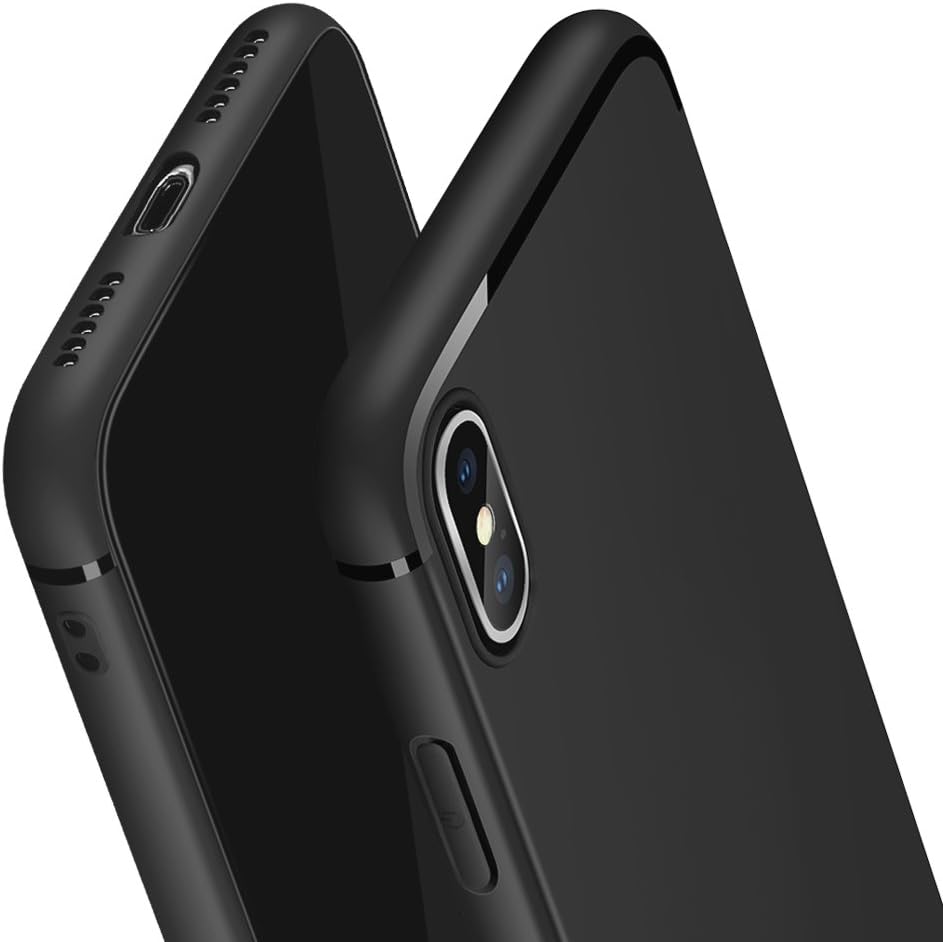 Yonader iPhone Xs MAX Case,[Slip-Resistant Matte][ Perfect Slim Fit ] Ultra Thin Protection Series Case for iPhone Xs max TPU case (Black)