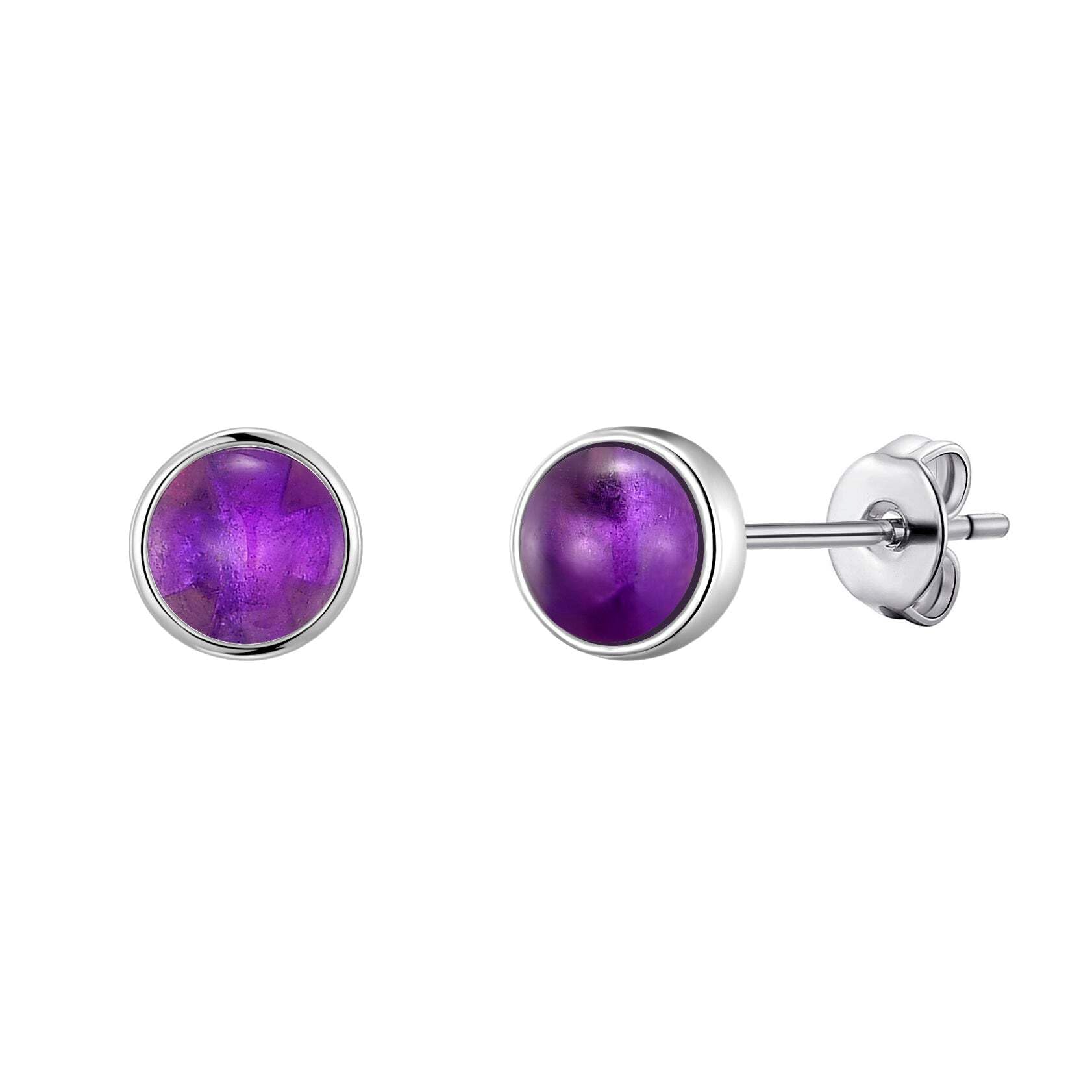 Philip Jones Amethyst Stud Earrings