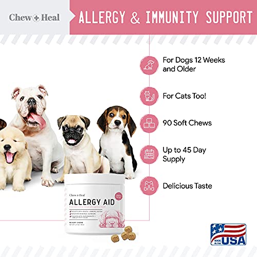 Dog Allergy Chews with Antioxidants, 90 Delicious Soft Chew Treats