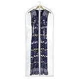 HANGERWORLD 6 Clear Showerproof 60in Whitetrim Zip