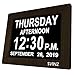 SVINZ 8’’ Extra Large Digital Calendar Day Clock for Elderly, 3 Alarms Dementia Clock for Impaired Vision, Memory Loss Clock with 2 Auto Dimming Option, Wood Grain