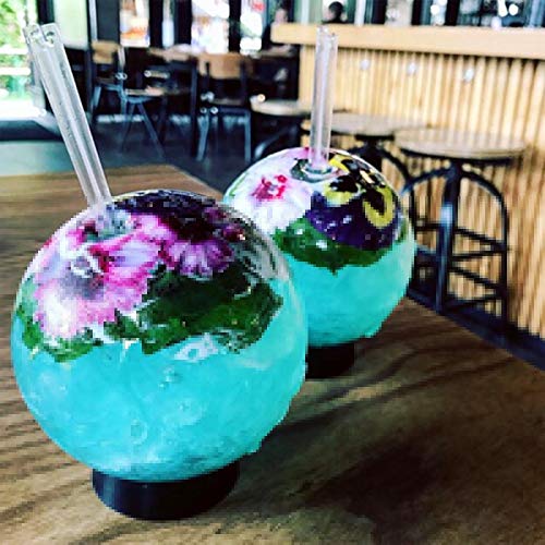 haoyuestory Cocktailgläser, Kreative Kugelförmige Wiederverwendbare Trinkhalm Tasse, Trinkbecher Longdrinkgläser Cocktailgläser Kinder Becher Saftgläser, Perfekt Für Zuhause, Restaurants Und Partys – Bild 5