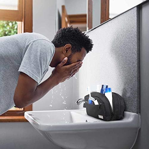 emissary Nylon Men's Toiletry Bag - Large Waterproof Shower Bag - Travel Toiletries Bag - Dopp Kitt for Men - Toiletry Bag for Men and Women - Shaving Bag for Men Travel (Black Water-Resistant) 8 emissary Nylon Men's Toiletry Bag - Large Waterproof Shower Bag - Travel Toiletries Bag - Dopp Kitt for Men - Toiletry Bag for Men and Women - Shaving Bag for Men Travel (Black Water-Resistant)