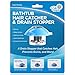 TubKeeper 3-in-1 Hair Catcher Drain Stopper Hot Safety Drain Cover for Bathtub, Blue