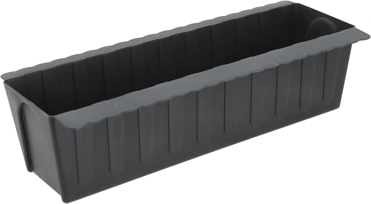 MC-Trend Set of 6 Pallet Flower Boxes, Planter for Euro Pallet, Balcony Box, Flower Pot Made of Plastic, Design Wave (Pack of 6)