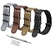 Ritche Christmas Gift Military Ballistic Nylon Strap 16mm 18mm 20mm 22mm Premium Nylon Watch Band Strap With Stainless Steel Buckle (4 Packs), White Elephant Gifts, Stocking Stuffers for Men