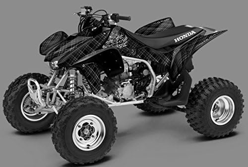 Honda TRX 450R Graphics Kit - Plaid by Invision - Black ('04-'07)