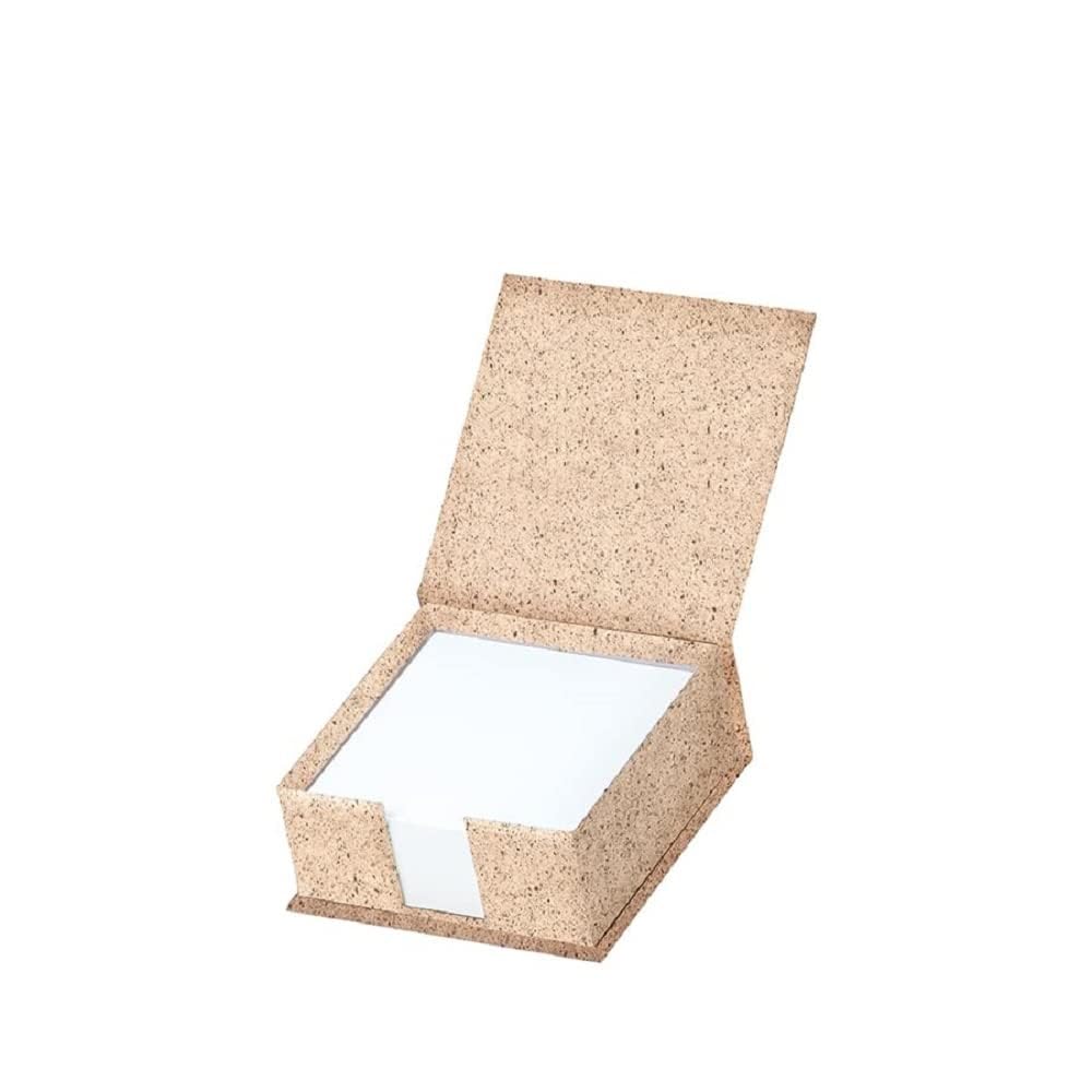 Rössler Papier 1312452390 - S.O.H.O. Notitiebox, Cacao, 11 x 11 x 4,6 cm, 1 stuk, notitiebox voor ca. 270 notities 9,5 x 9,5 cm