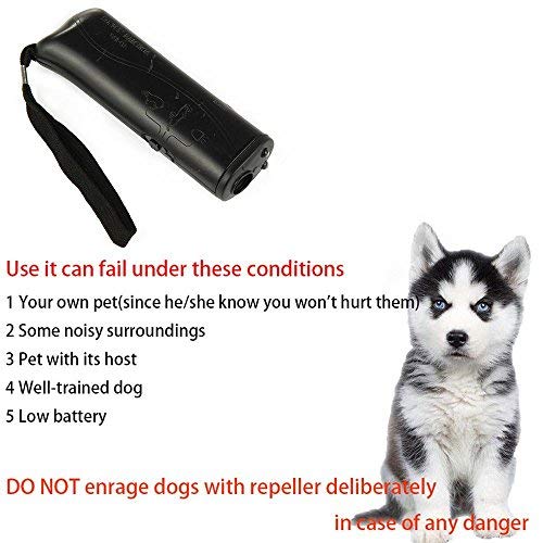 image for MEIREN Handheld Dog Repellent & Trainer, Anti Barking Device & Ultraso