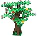LEGO Custom Creative Tree Kit 2 (Brown with 16 Green and Bright Green Leaves and 18 Flowers)