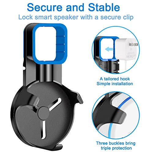 Homder Outlet Wall Mount Holder, Stand for Echo Dot 3rd Gen,Clever Dot Accessories with Cord Management for Your Smart Home Speaker，A Space-Saving Solution in Kitchen/Bathroom/Bedroom - Thumbnail 5