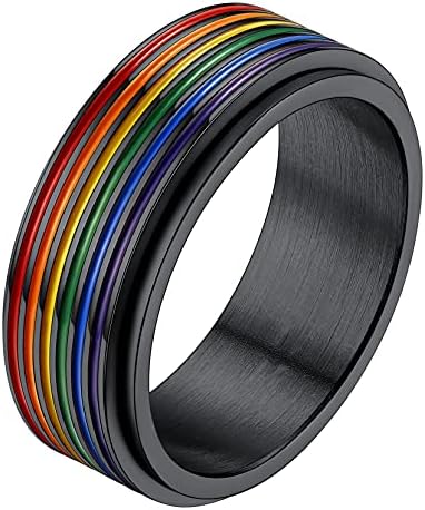 Strongest Link Bisexual BI Pride Flag Stainless Steel Comfort Fit