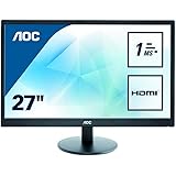 AOC 27 inch 1 ms Response Time LED Monitor, HDM, DVI, VGA, Speakers, Vesa E2770SH