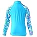 TFJH Girls Long Sleeve Swimsuit UPF 50+ Rashguard 1-10 Years