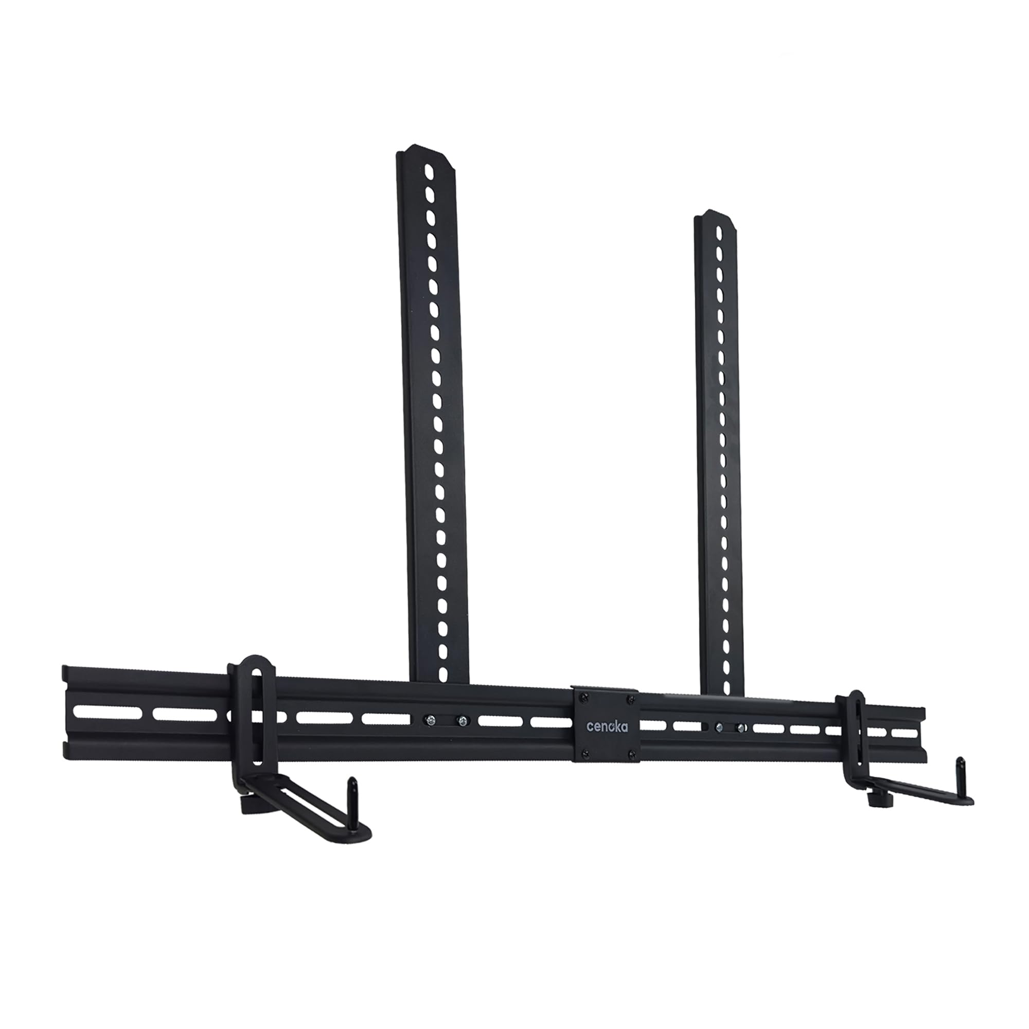 Cenoka Soundbar TV Mount – Universal Soundbar Mount for Soundbars with and without Holes – Heavy duty - Up to 10kg support, Max VESA 600x400mm - Adjustable supports
