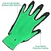 Vremi Heavy Duty Gardening Gloves for Men and Women - 3 Pack Large Size Bamboo Nitrile Coated Indoor and Outdoor Garden Gloves for Vegetable Roses or Flower Gardens - Blue Green and Red