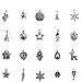 TKOnline 200Pcs Wholesale Bulk Smooth Tibetan Silver Pewter Charms Mixed Pendants DIY for Necklace Bracelet Jewelry Making and Crafting Pendants for Jewelry Making,Bulk Charms for Jewelry Making