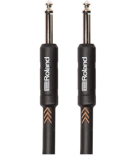 【中古】「非常に良い」Roland ric-g15 a | 180インチ低キャパシタンスWoven Straight to右角度1 / 4インチジャックゴールドメッキInstrumentケーブル 中古】Roland ric-g15 a | 180インチ低キャパシタンスWoven Straight