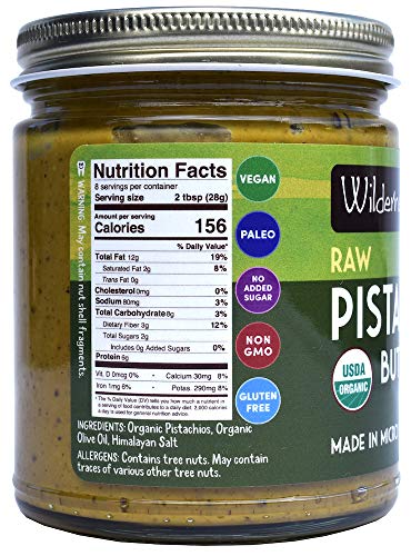Wilderness Poets, Pistachio Butter - Organic, Raw, Vegan Nut Butter (8 Ounce) - Image 3