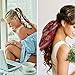 Cubaco 4 Pcs Hair Scarf Hair Scrunchies Bowknot Chiffon Floral Scrunchie Hair Ties 2 in 1 Vintage Elastic Hair Bands Ponytail Holder Scrunchy Ties Accessories for Women