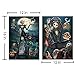 2 Pack 5D Full Drill Diamond Painting Kit Halloween Skull Ghost Pumpkin Rhinestone Painting Kits for Adults DIY Embroidery Arts Craft Home Decor 12 x 16 Inch