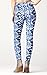 Conceited Premium Ultra Soft Leggings - High Waist - Regular and Plus Size - 50 New Printed Designs by (Large/X-Large, Blue White Tie Dye)