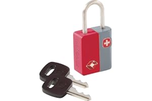 SwissGear TSA-Approved Travel Sentry Luggage Locks - Set of 2 Mini Locks with 2 Keys, Red, One Size