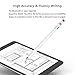 Active Stylus Pen, Ciscle 2 in 1 Digital Pencil with 1.5 mm High-Precision Copper Tip and Mesh Tip, Fine Point Stylus Compatible for iPad, iPhone, Android Tablet and Other Touch Screen Devices-White