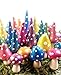 Miniature Mushrooms. Fairy Garden Accessories. Set of 10. Brilliantly Colored with Mica Powders.