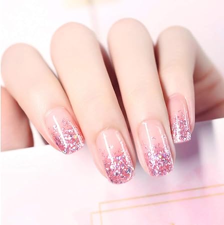 Amazon Ziv Nat ネイルシール ピンク キラキラ ピース 貼るだけマニキュア 使いやすい おしゃれ ネイルラップ ダンス 宴会 踊り パーティー 舞踏会 貼るネイルシール 1179 Ziv Nat シール ステッカー 通販