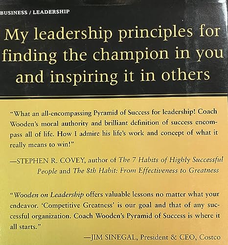 Wooden on Leadership: How to Create a Winning Organization