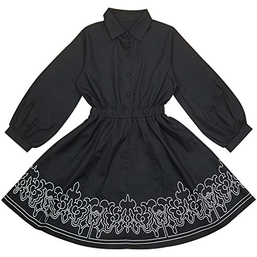 Hot Game Cosplay 2B Costume Black Summer Casual Dress