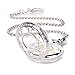 Antique Mens Silver Quartz Roman Numerals Pocket Watch with 14.5 inches Chain for Men Xmas Fathers Day Gift (Hollowed) (Silver)