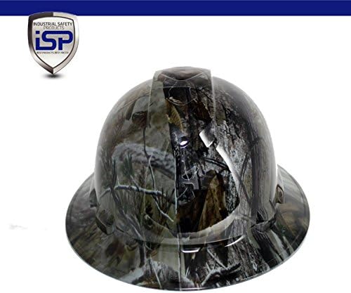 Pyramex Ridgeline Full Brim Custom Colors Hard Hat (Deep Woods Camo)