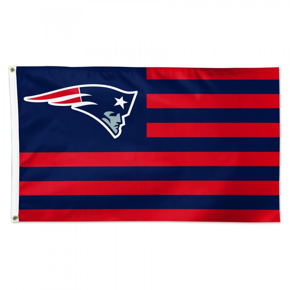 New England Patriots NFL American Flag 3 foot by 5 Foot