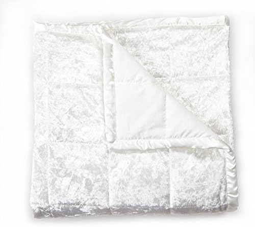 Orient Home Collection MOTHERS DAY SPECIAL - De Moocci Crushed Velvet Throw Blanket | Reversible Soft Microfiber | Oversize 50'' x 70'' | All Season Blanket for Bed or Couch | White