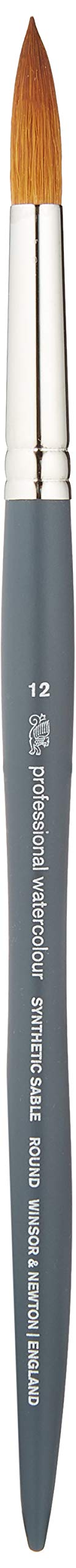 Winsor & Newton Professional Watercolour Brush, Synthetic, Gray, Rundpinsel-Nr. 12