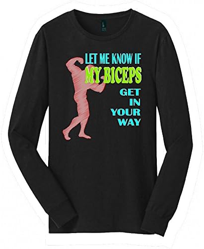 Biceps Long Sleeved shirt | Great Biceps shirt with a Creative Quote | Cool shirt for Biceps (S)