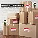 Moving Labels, 1 Clear Packing Tape, 2 Fragile Moving Stickers ~ 3X Bigger Than Competitors ~ Stay Organized & Save Time for Home Moves ~ Apply only on Moving Boxes